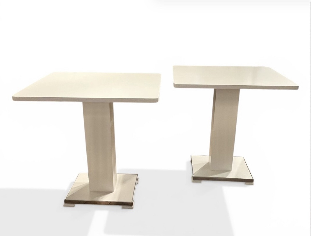 Pair Of Art Deco Console Tables -photo-2